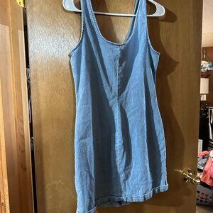 Womens Jean Dress Zip up front Sz 11-13 No Boundries